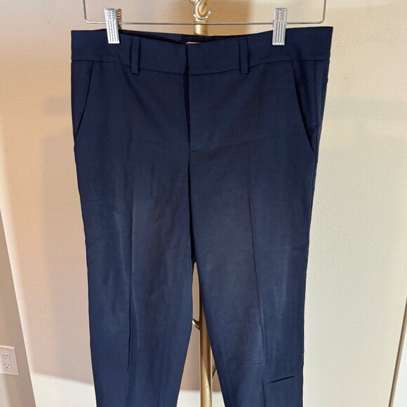 REVOLVE x Vince Side Strapping Stretch Wool Trouser Pant in Navy Blue Womens 4 - Picture 4 of 10